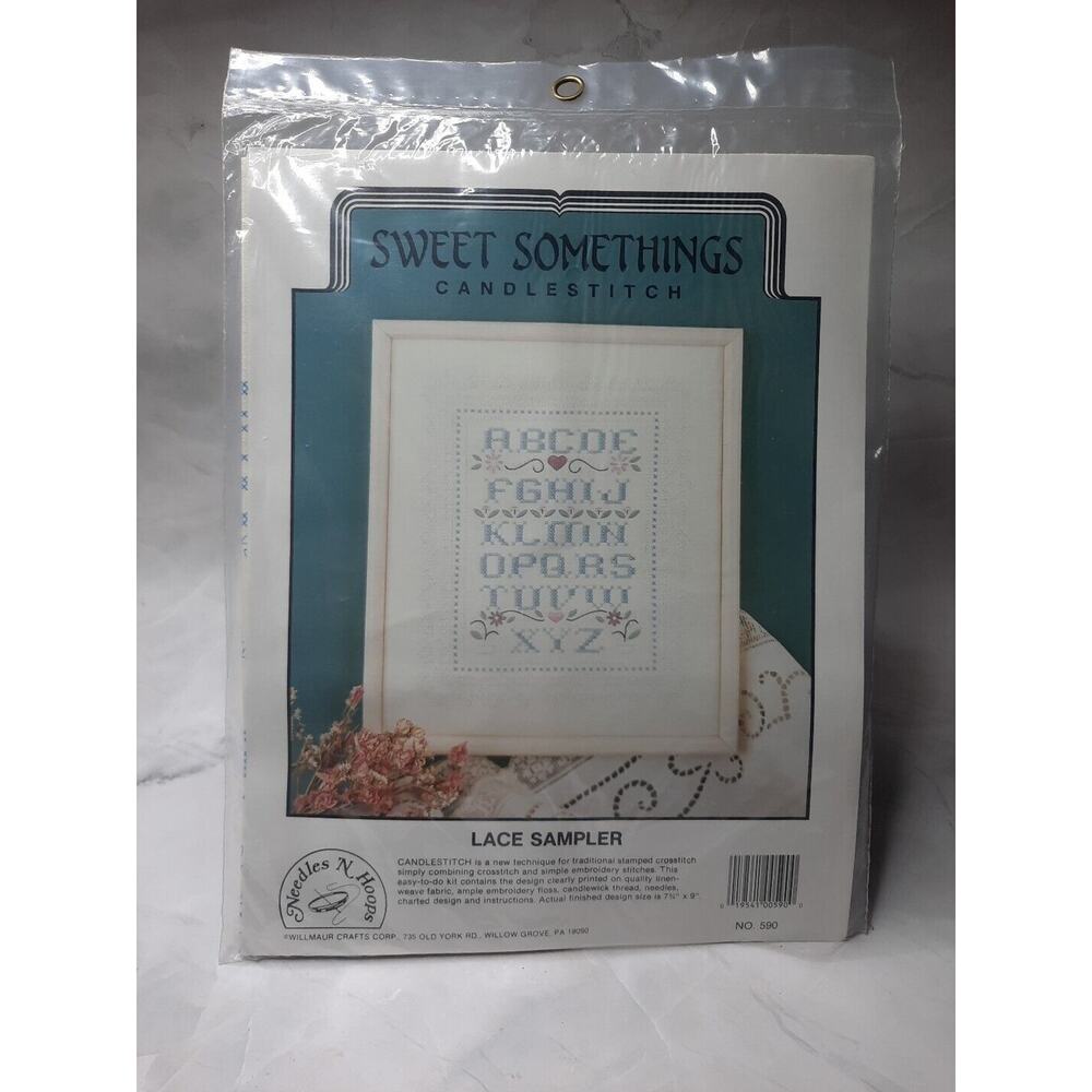 Needles N Hoops Sweet Somethings Candlestitch Kit Lace Sampler 590